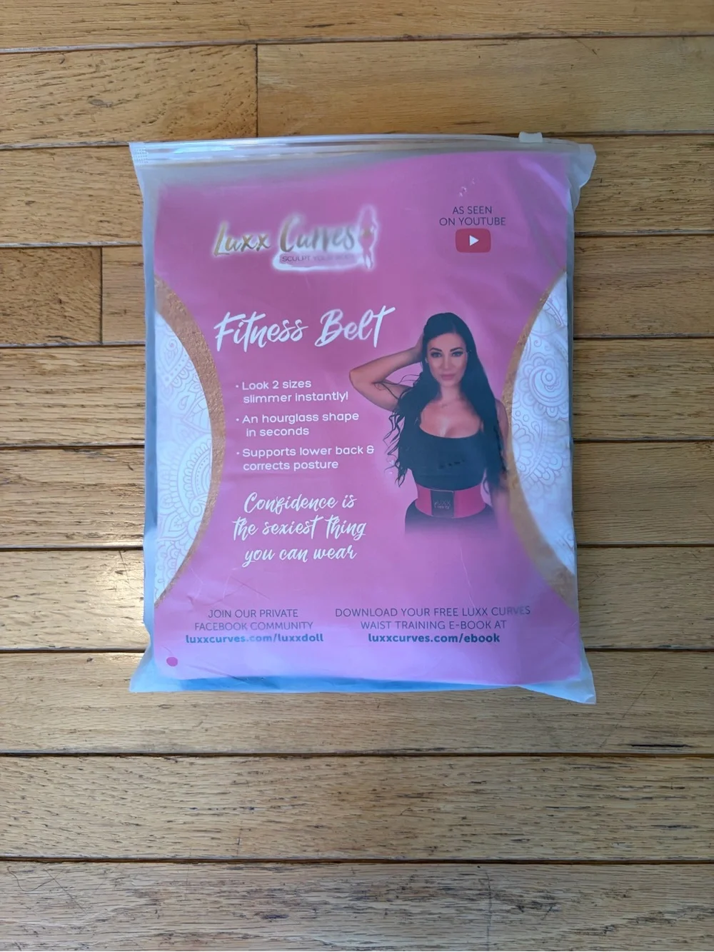 Luxx Curves Pink Fitness Waist Training Belt - Picture 1 of 2